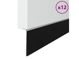 Conjunto 12 Vedação Da Porta Vidaxl Prateado Alumínio (100 Cm)