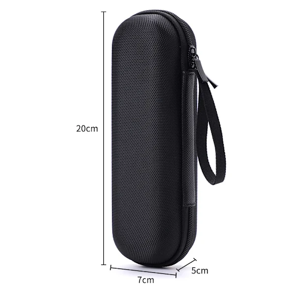 Estojo Térmico Rígido Para Insulina Em Eva, Ideal Para Uso Diário E Em Viagens Com Medicamentos Para Diabetes. Cor: Preto. Dimensões: 20 X 7
