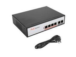 Switch 6 Portas 100mb Integrado, Poe, 10m/100m Para Câmera Ip, Ieee 802.3af, 110 240v, Au