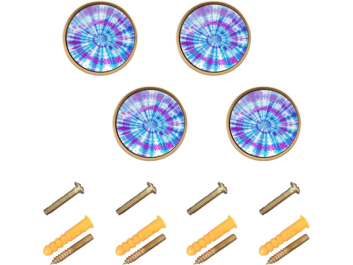 Guoche Conjunto De 4 Acessórios Para Armários E Gavetas, Cores Vibrantes E Divertidas, Estilo Boêmio, Para Guarda Roupas