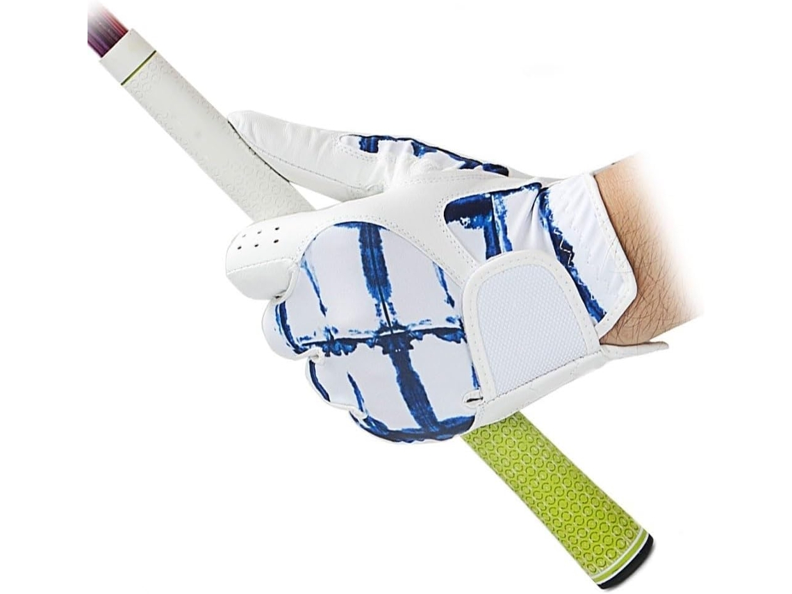 Luvas de Golfe Masculinas em Couro Macio para Canhotos Respiráveis S/MARCA