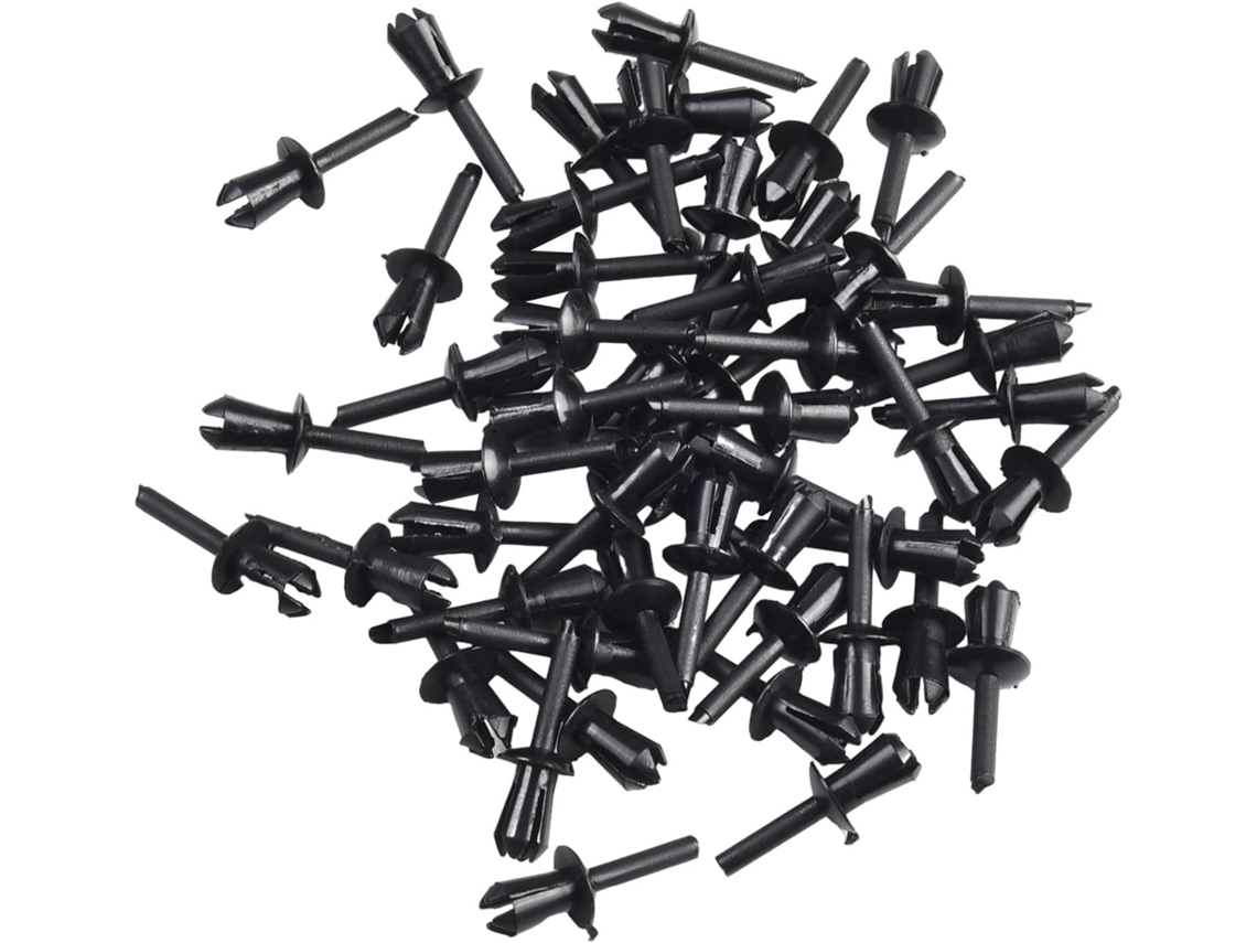 Clipes Plásticos 50x 5mm Para Rebites, Tampa Do Motor, Fixação Paineis – Para Bmw, Defender, Portas, Paineis