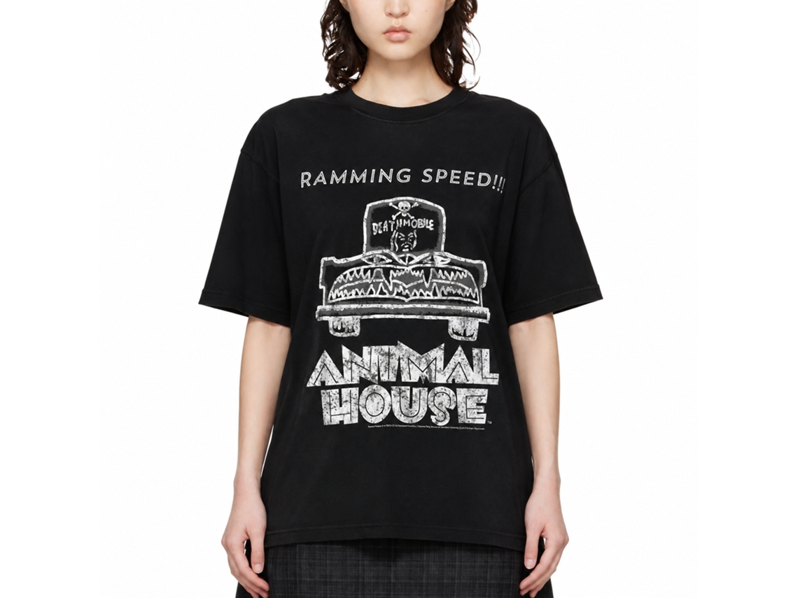 Rockinstone Animal House Movie Ramming Speed Black Adult T-shirt Size:xxl