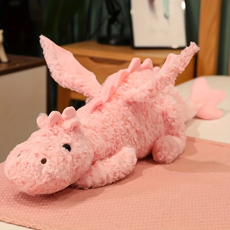 (rosa, 80cm) Brinquedo De Pelúcia De Dinossauro, Brinquedo De Pelúcia De Dragão Voador