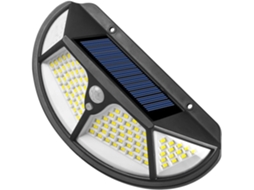 Luminária De Parede Solar Com Sensor De Movimento, Montagem Lateral, Led À Prova D'água, Para Uso Externo Em Jardins, Pátios E Cercas.