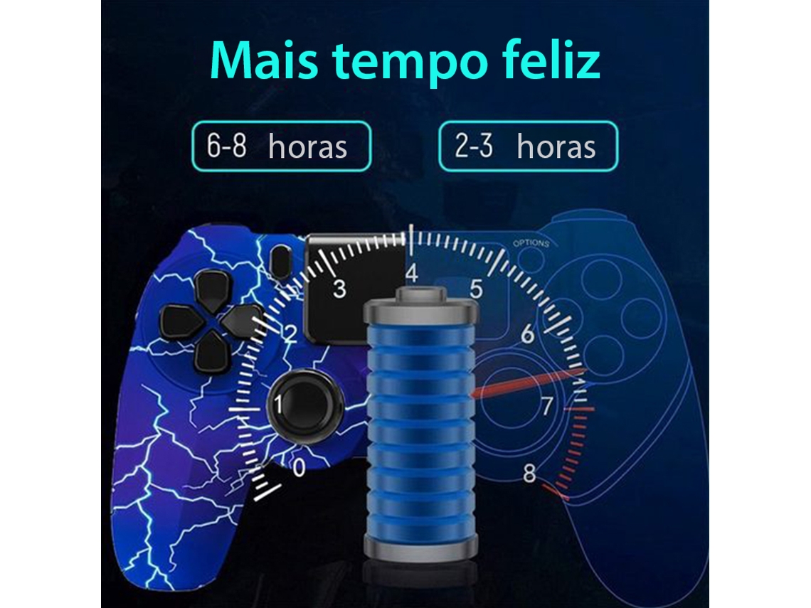 Comando PS4 KINSI Kinsi Dualshock (Wireless - Azul)