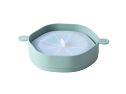 Balde De Pipoca Dobrável De Silicone Com Alça, Grande Capacidade, Resistente Ao Calor, Para Micro, Ondas, Verde