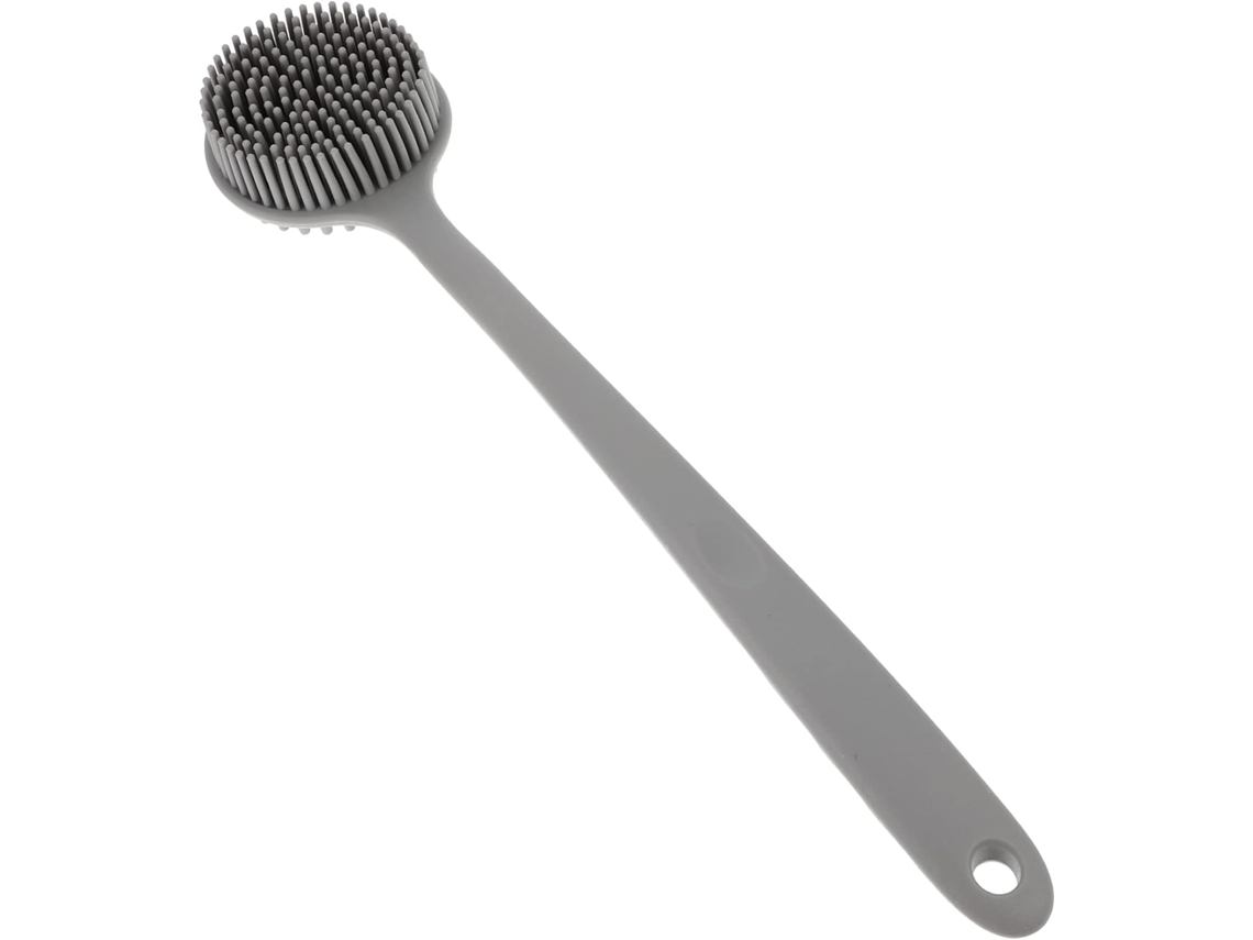 Lurelia Acessório De Duche Com Escova De Silicone Para Banho, Cabo Longo, Massagem Suave E Portátil, Uso Diário Prático