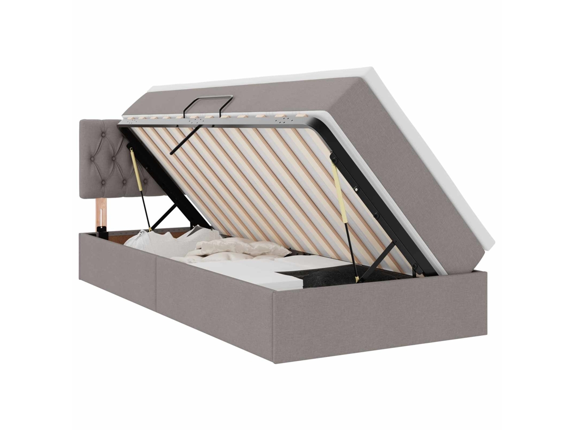 SYFAX™ Cama com Arrumação e Colchão Cinzento acastanhado 90 X 200 Cm