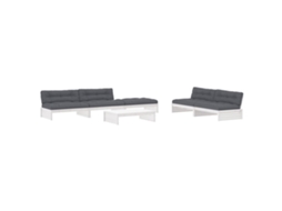 Garden Lounge Set, Garden Lounge Sets Vidaxl Branco Madeira (n/a)