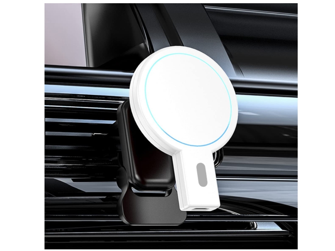 Carregador Montagem Carro Sem Forte Carregamento Rápido YIZHOOD Magnética Branco