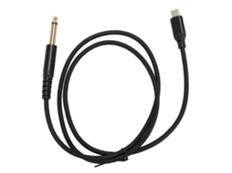 Cable USB-C a TS de 6,35 mm para guitarra eléctrica, bajo, mezclador, 2 m S/MARCA