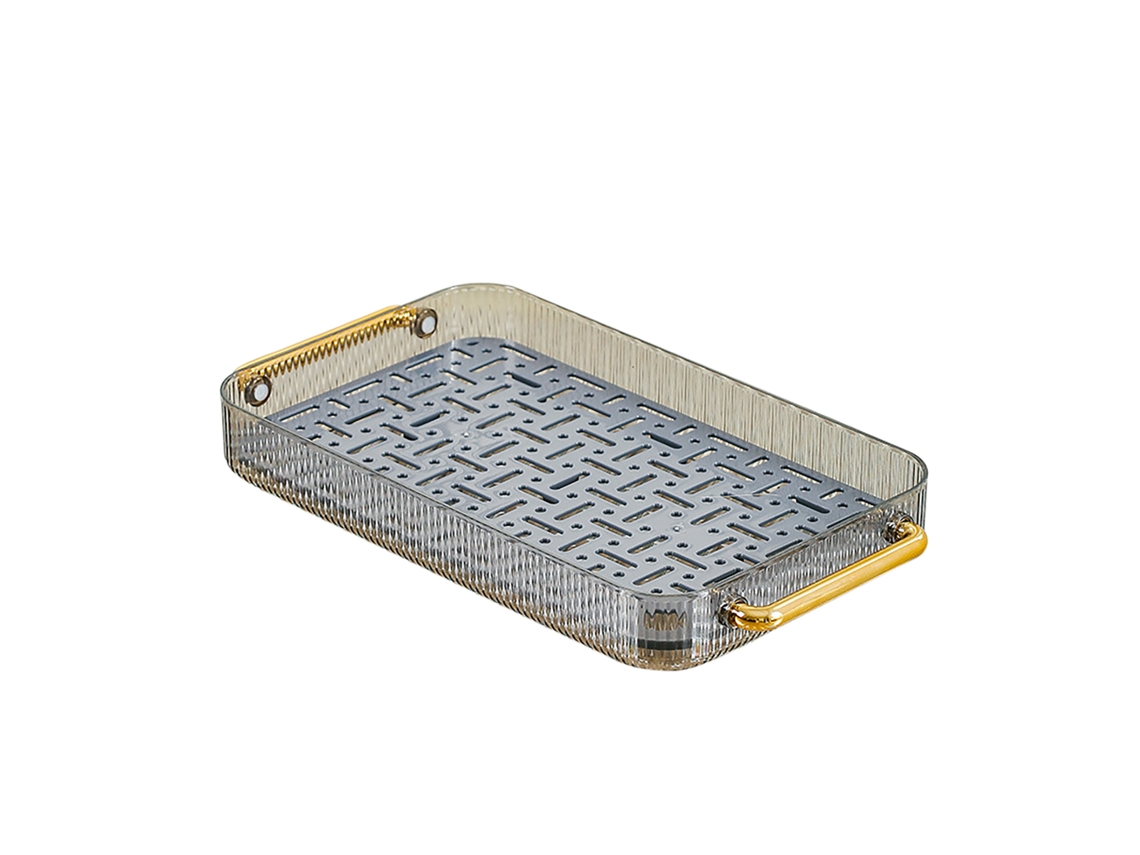 Suporte para Xícara de Chá LAXISCREED Azul Cinza com Prato de Drenagem