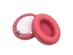 Almofada Para Auscultadores Beats Studio 3.0 De Orelhas De Espuma Macia Vermelho