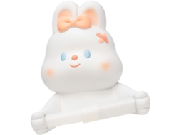 Suporte Para Papel Higiênico Com Coelhinhos Adoráveis, Organizador, Sem Necessidade De Furar, Fácil De Instalar, Suporte