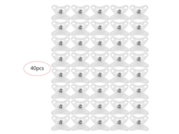 Laxiscreed Suportes Para Prateleira Em Ângulo Reto, 40 Unidades, Material Transparente Para Organização E Decoração