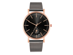 Reloj De Cuarzo De Moda Con Correa De Malla Para Parejas Estilo Casual