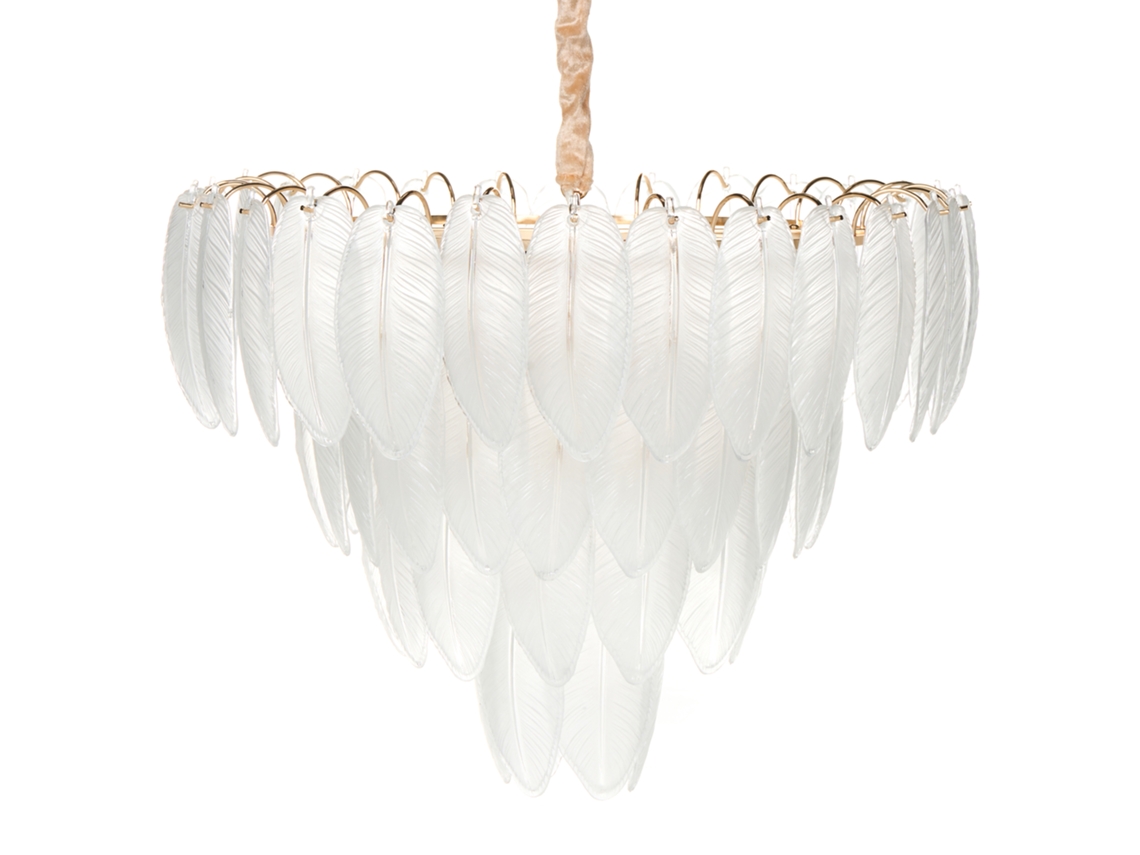 Lustre BELIANI Mahaica de Vidro Latão 60x60x107