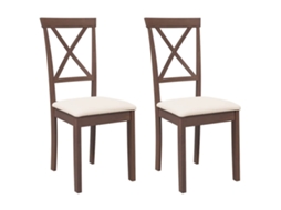Dining Chair, Dining Chairs Vidaxl Marrom Borracha (n/a)