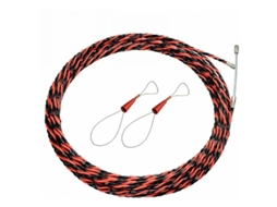 Kit De Puxador De Cabo Elétrico 6mm, 50m Agulha Para Eletricista Com Extensão Retrátil Em Aço Espiral Flexível Para Puxar Fios E Cabos