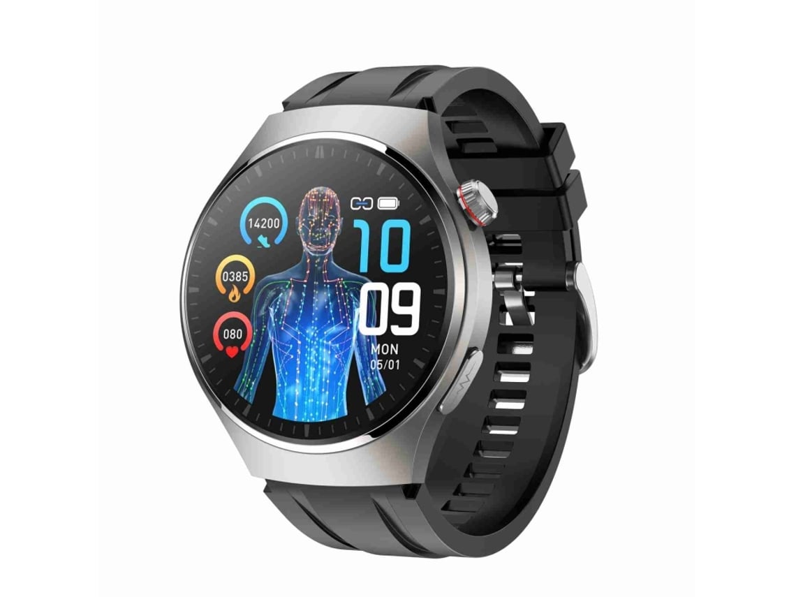 Smartwatch Amoled De 1,43 Polegadas, À Prova Dágua Ip67, Com Função De Ecg/temperatura Corporal Mdug (prateado)