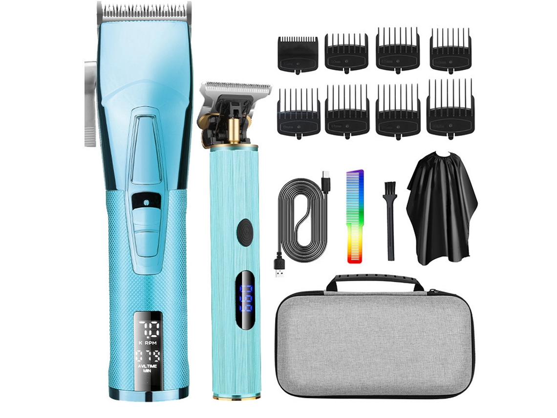 Máquina Cortar Cabelo Recarregavel6 NANA D10Azul