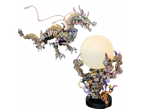 Modelo Em Metal Montado 3d Lâmpada Garra De Dragão, Quebra Cabeça De Alta Dificuldade, Brinquedo Criativo Para Adultos Diy Montagem Manual Viewleaf