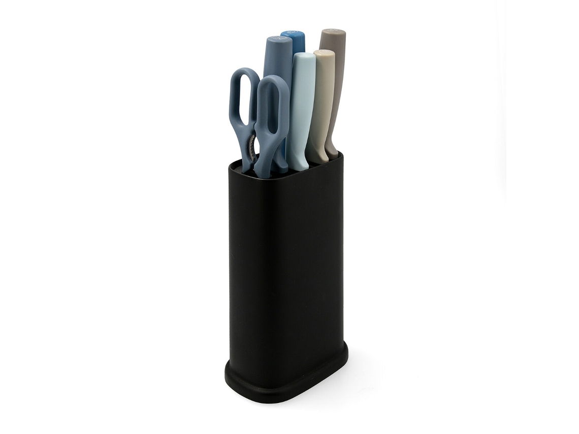 Conjunto De Facas De Cozinha E Suporte Quid Ozon 21 X 13 X 8 Cm 7 Peças