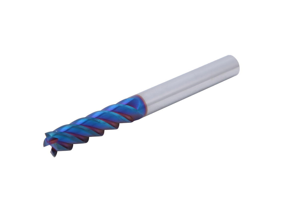 Laxiscreed Fresa De Aço Tungstênio Hrc65° Com Revestimento Nano Azul Para Cnc