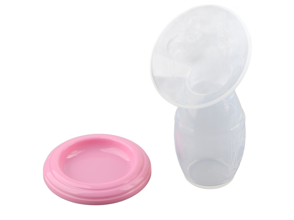 Mali bomba de Leite Manual de Silicone Portátil 90ml Rosa para Mamães Casa Viagem