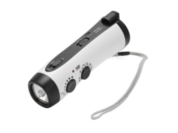 Rádio Portátil De Manivela, Rádio Meteorológico Fm Am Com Lanterna Led E Alça De Pulso Para Uso Externo. Olysi Shop