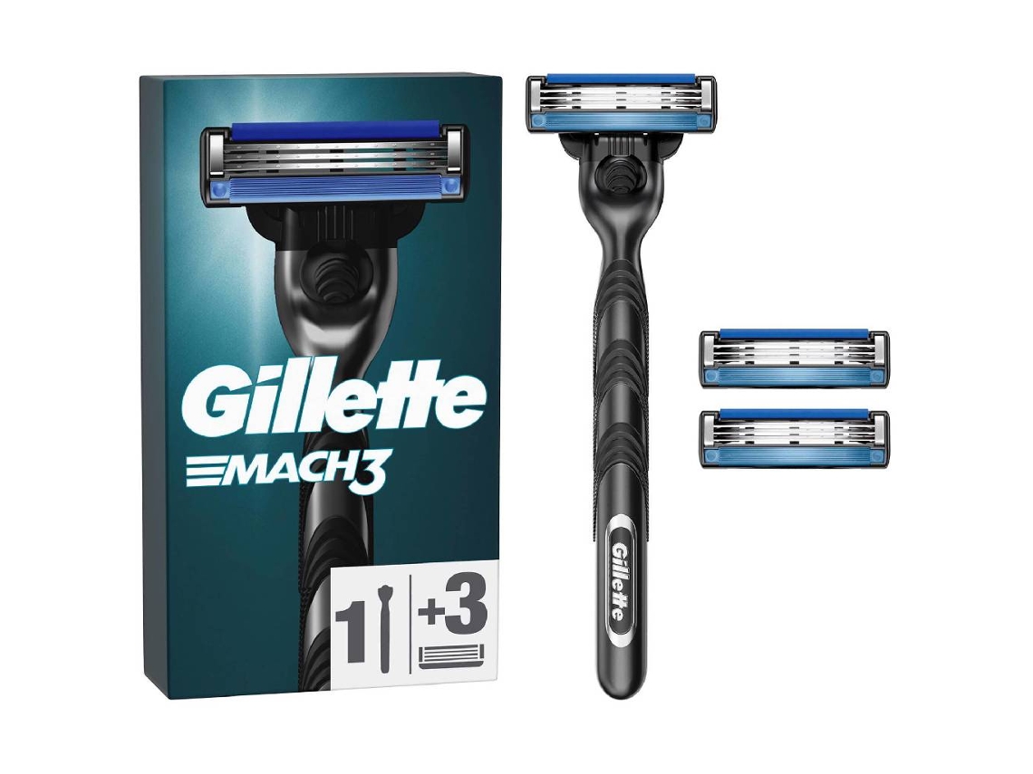 Máquina de Barbear Mach3 e 3 Recargas GILLETTE emb. 1 un