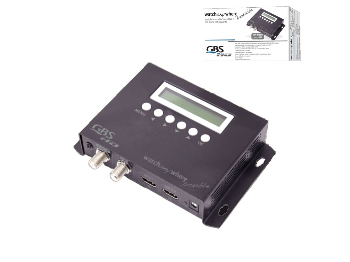 Modulador Av Dvb-T Digital Hd com Hdmi GBS