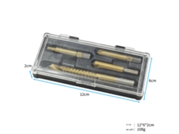 Conjunto De Extratores De Parafusos E Machados Em Aço Laxiscreed Para Remover Insertos E Parafusos Danificados