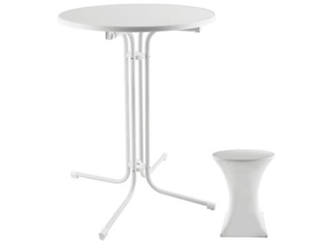 Mesa Alta Eren Dobrável com Capa 90X110Cm TECTAKE