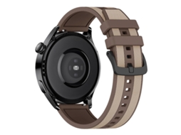 Pulseira De Relógio De Silicone Bicolor Com Textura De Listras Verticais