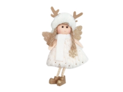 Laxiscreed Anjo De Natal Com Chifre De Pelúcia Para Decoração De Árvore E Festas Natalícias