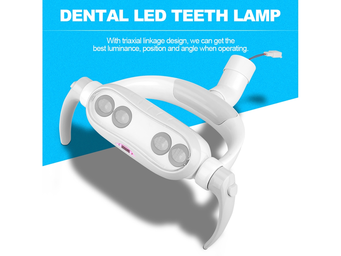 Laxiscreed Luz Led Dentária Para Boca E Dentes Com 4 Leds, Ideal Para Cadeiras Dentárias