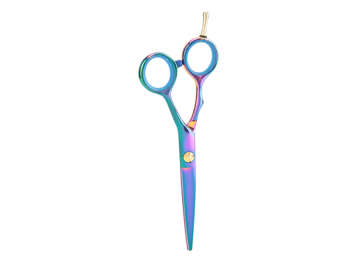 Tesoura De Cabelo Profissional Blue Zoo De Aço Inoxidável Para Barbeiro E Cabeleireiro