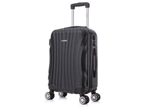 Mala Cabine RAYKONG Semi-Rígida 4 Rodas Preto 55X38X23Cm 45L