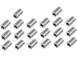Conjunto de 20 Conectores Redondos em Aço Inoxidável para Soldagem e Uso Industrial, Alta Resistência, para