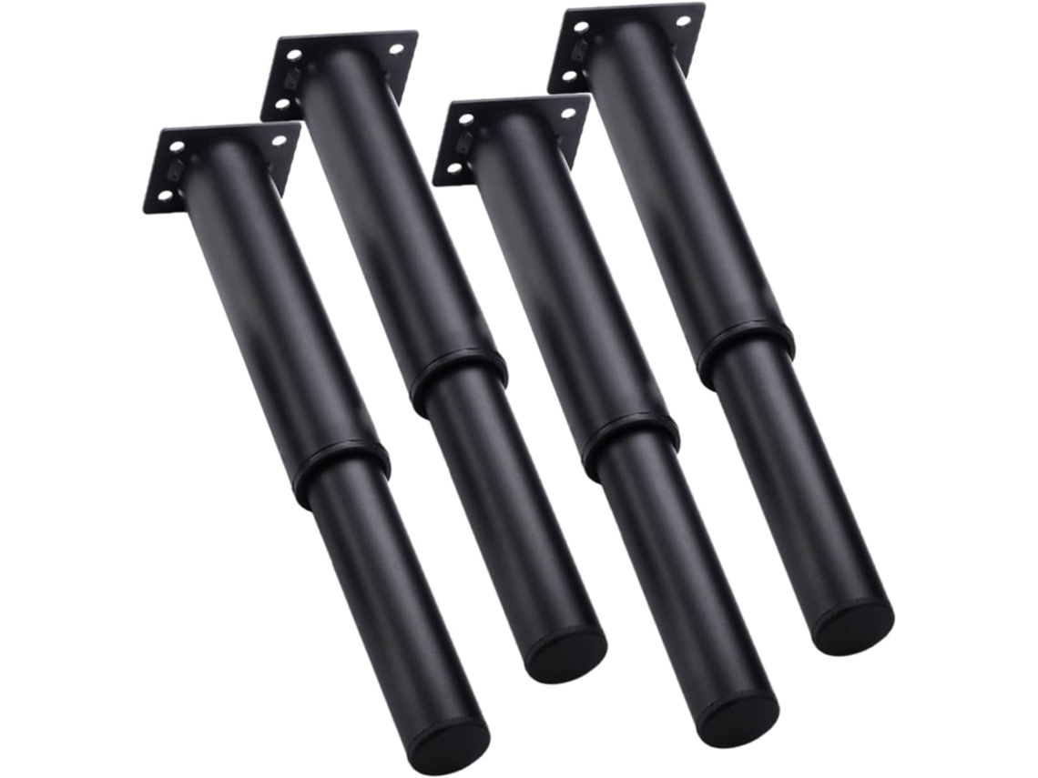 Conjunto De 4 Pés Móveis Ajustáveis E Resistentes Para Substituição Em Camas, Cômodas E Sofás