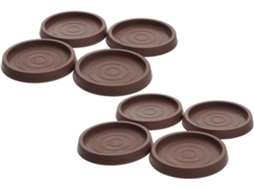 Conjunto De 8 Porta-copos Redondos De Borracha De 3,5 Cm Para Móveis.