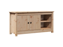 Tv Cabinet, Tv Cabinets Vidaxl Marrom Madeira De Pinho (n/a)