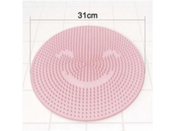 Esfoliante E Massageador De Pés Em Silicone - Almofada Para Massagem Nos (1 Peça, Rosa)