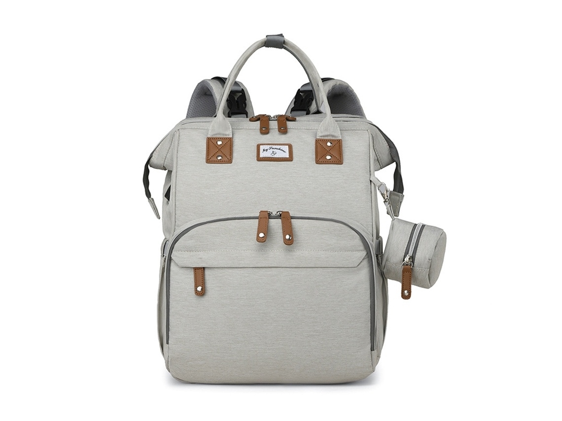 Mochila Para Portátil Compatível Com 15 Polegadas, Com Compartimento Acolchoado, Com Alças Ajustáveis, Cinza, Para Viagem E Trabalho E Estudo Tressino
