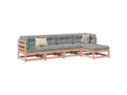 Vidaxl 5 Pcs Conj. Sofás Jardim Madeira Abeto-de-douglas