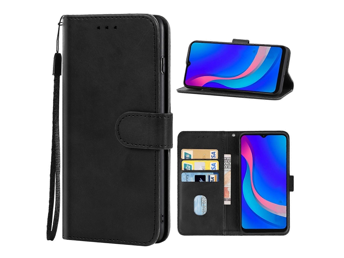 Capa De Couro Para Celular Tcl 305i Com Impressão Digital