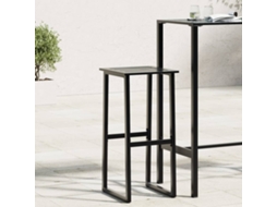 Vidaxl Bancos De Bar 2 Pcs 38x38x80 Cm Aço Revestido A Pó Preto