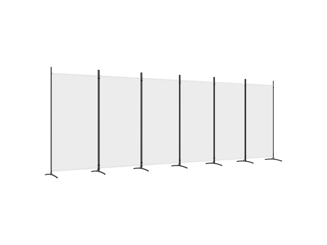 Biombo VIDAXL Branco Tecido (520x180 cm)